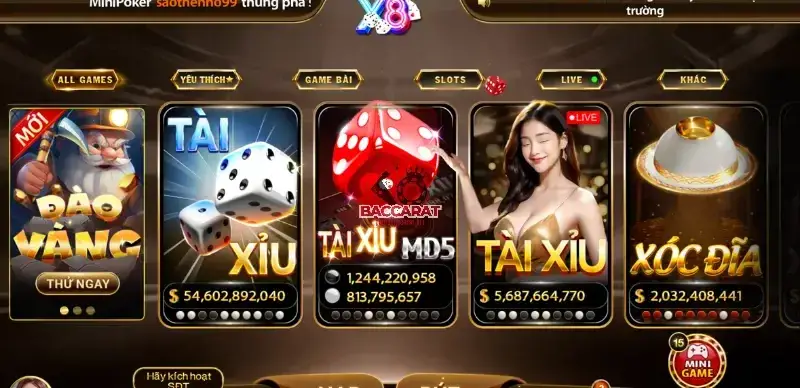 X8 là nền tảng casino trực tuyến mới nổi tại Việt Nam